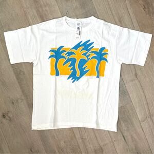 Vintage 90s GAP Palm Tree Graphic Tee Single Stitch Size Small NOS